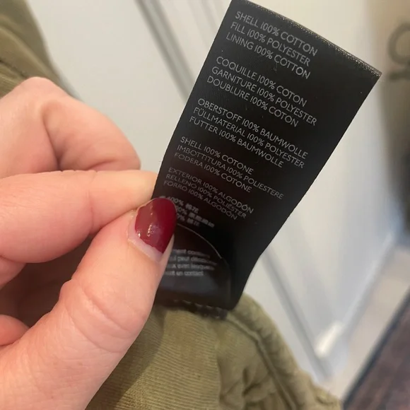 Free People Green Bomber Jacket with Diamond Quilting - Picture 5 of 5